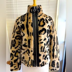 EXPRESS Fur Animal print Jacket